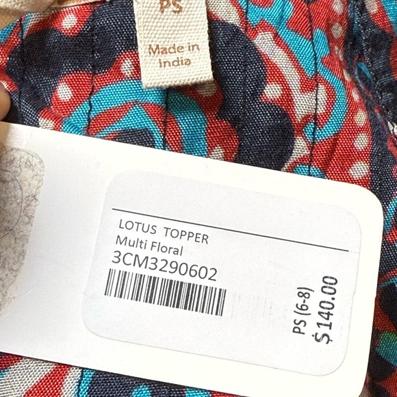 Soft Surroundings NWT Jacket Quilted Lotus Topper Open Front Boho, size PS - Picture 10 of 12